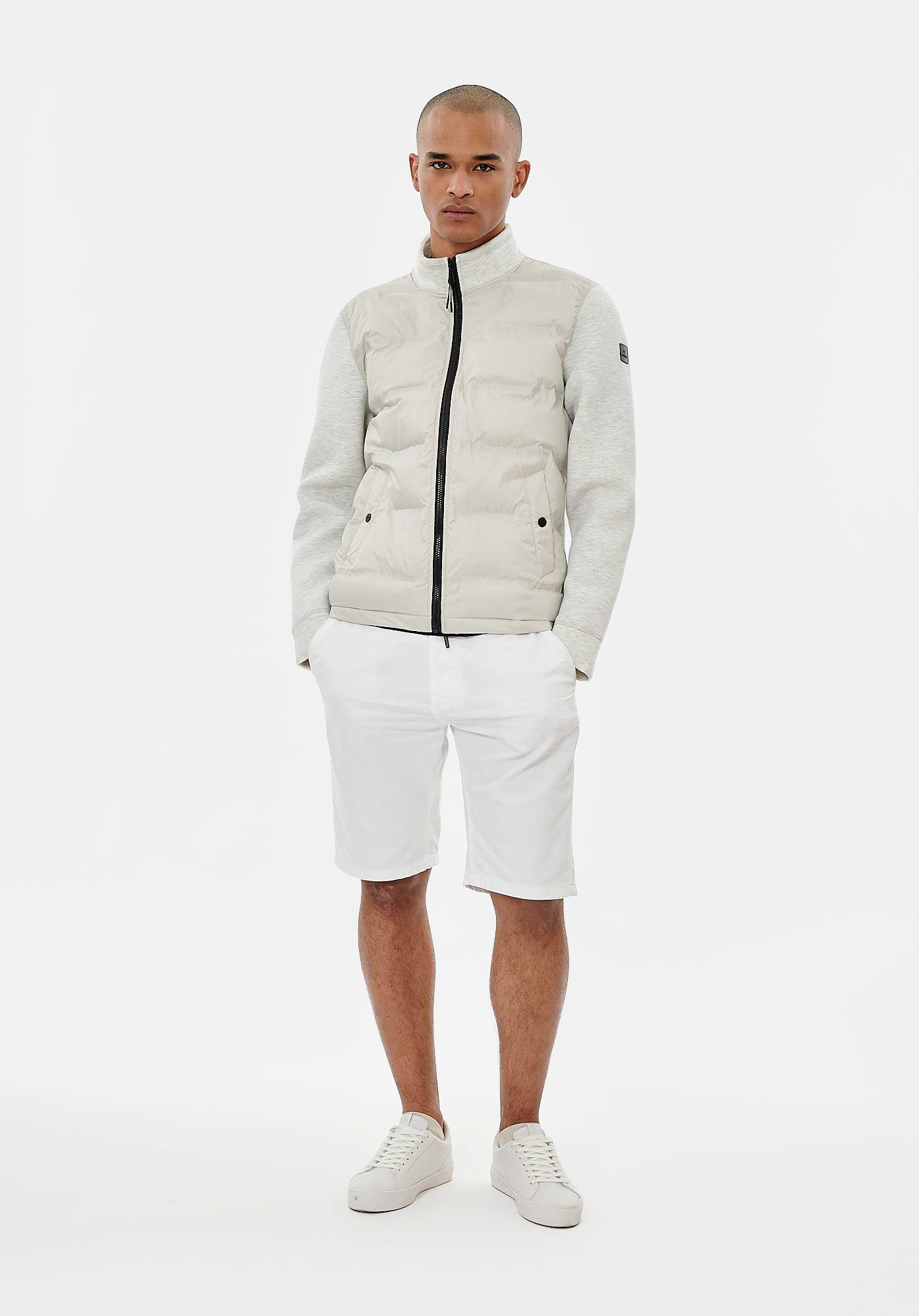 NEIL   Sweat zippé gris Homme