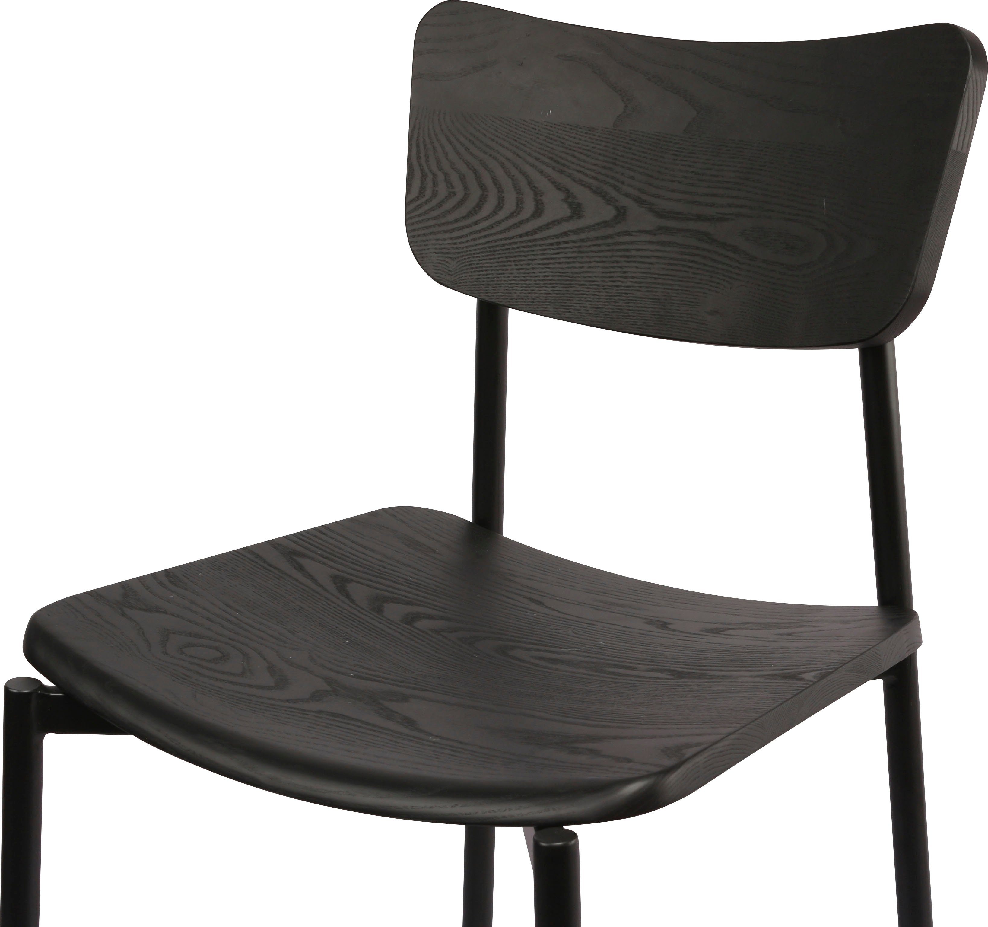 LeGer Home by Lena Gercke Bistrostuhl Meyra, in 2 Farben, Massivholz, Sitzhöhe 63 cm