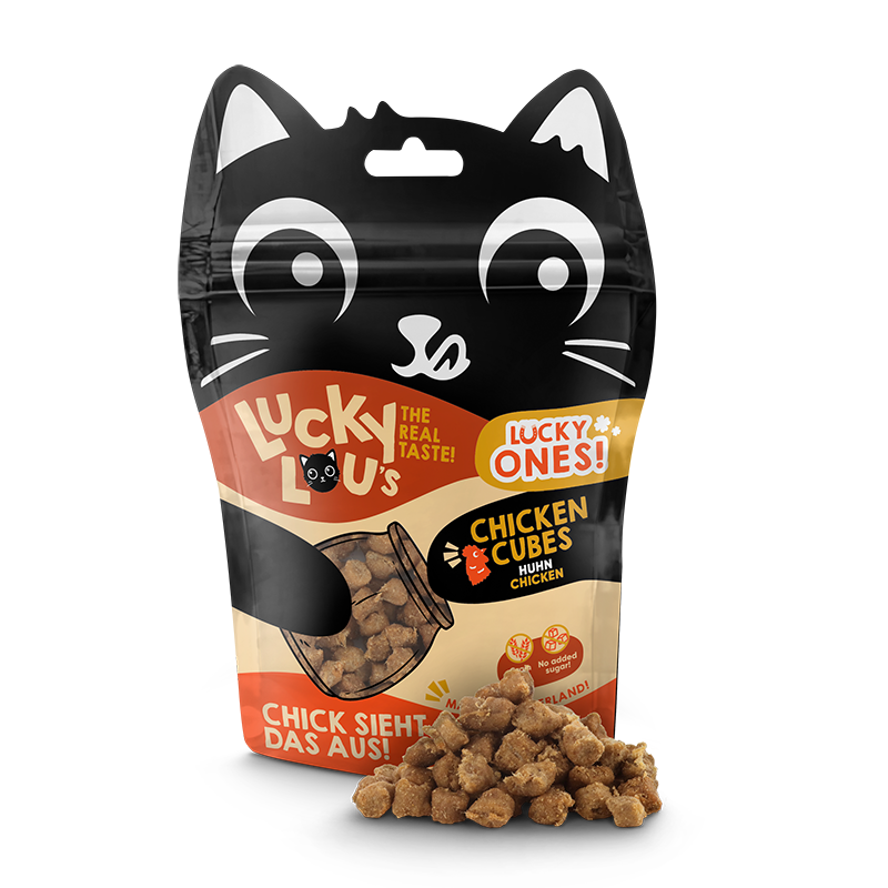 Lucky Lou Snacks Lucky Lou Lucky Ones Cubes 8x80g Huhn