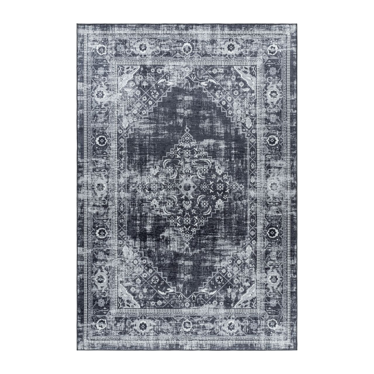 Ayyildiz Teppich, FIESTA 4301, BLACK, 120 x 170 cm