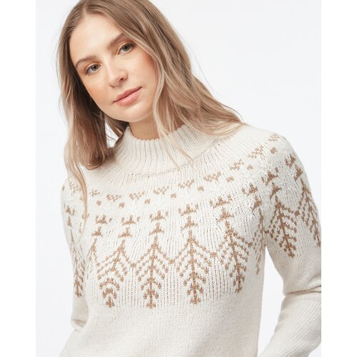 DAMEN SWEATSHIRT W HIGHLINE WOOL INTARSIA SWEATER