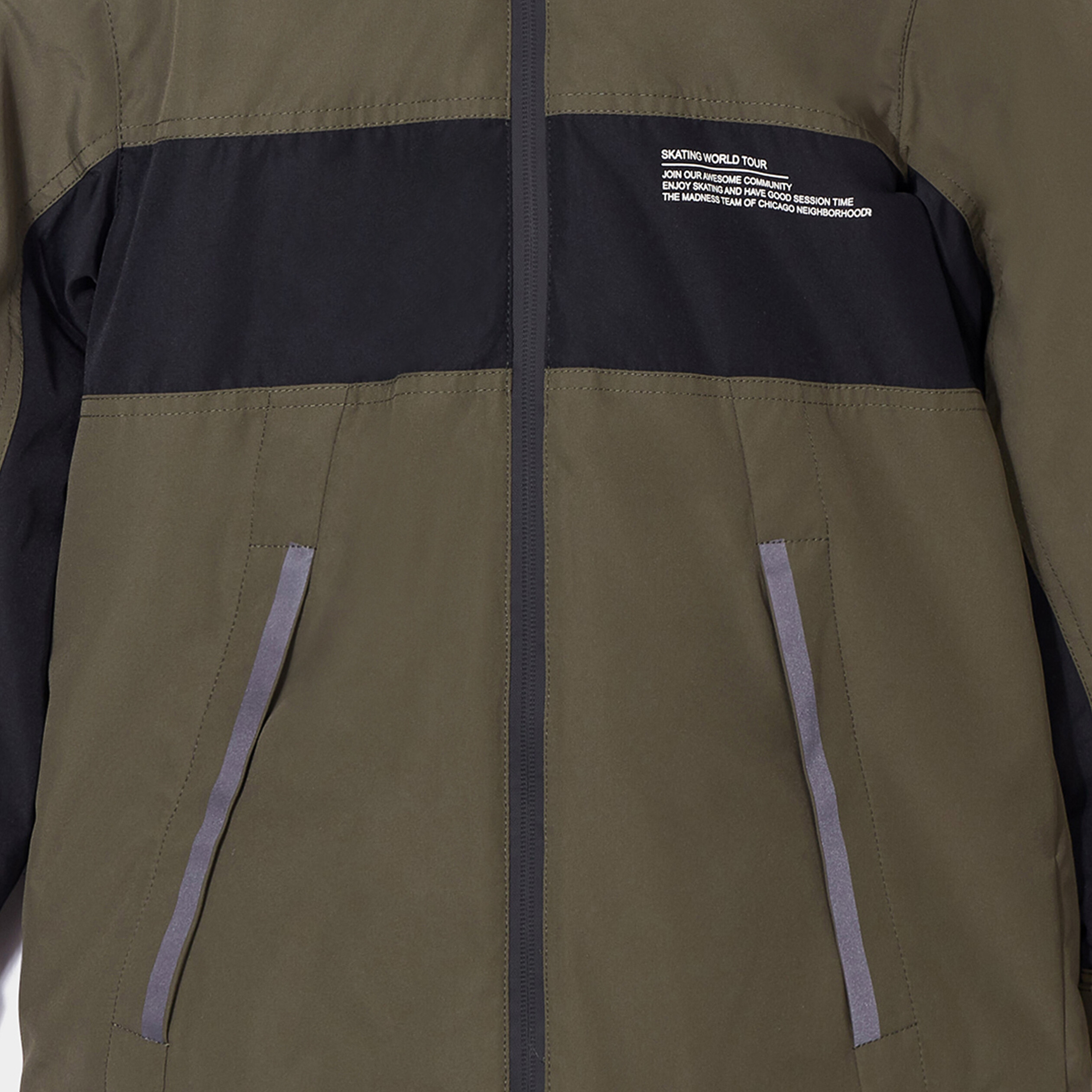 Parka mi-longue zippée à capuche noir garçon | La Halle