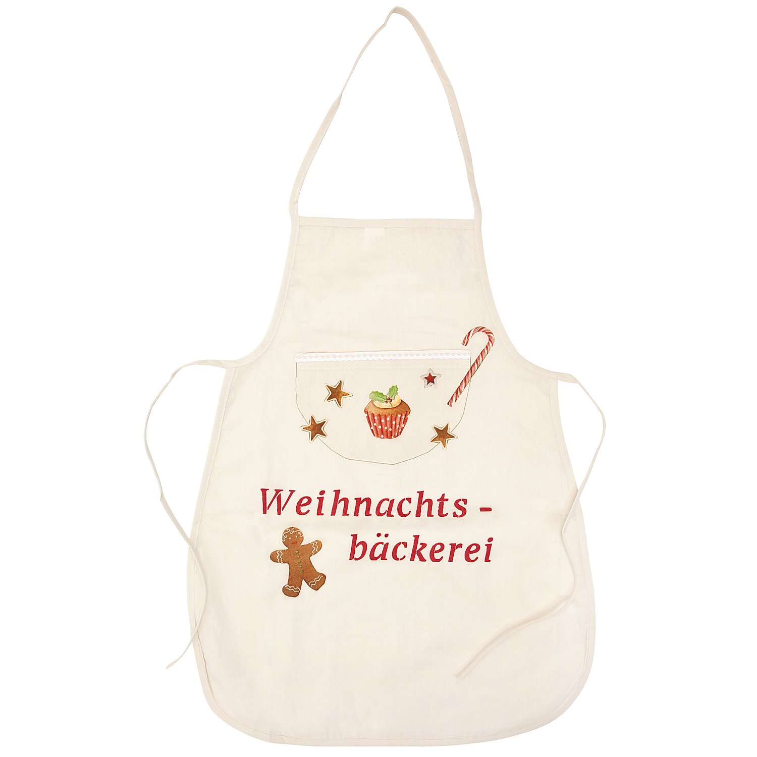 buttinette Kinderschürze, natur, 43 x 55 cm, 2 Stück
