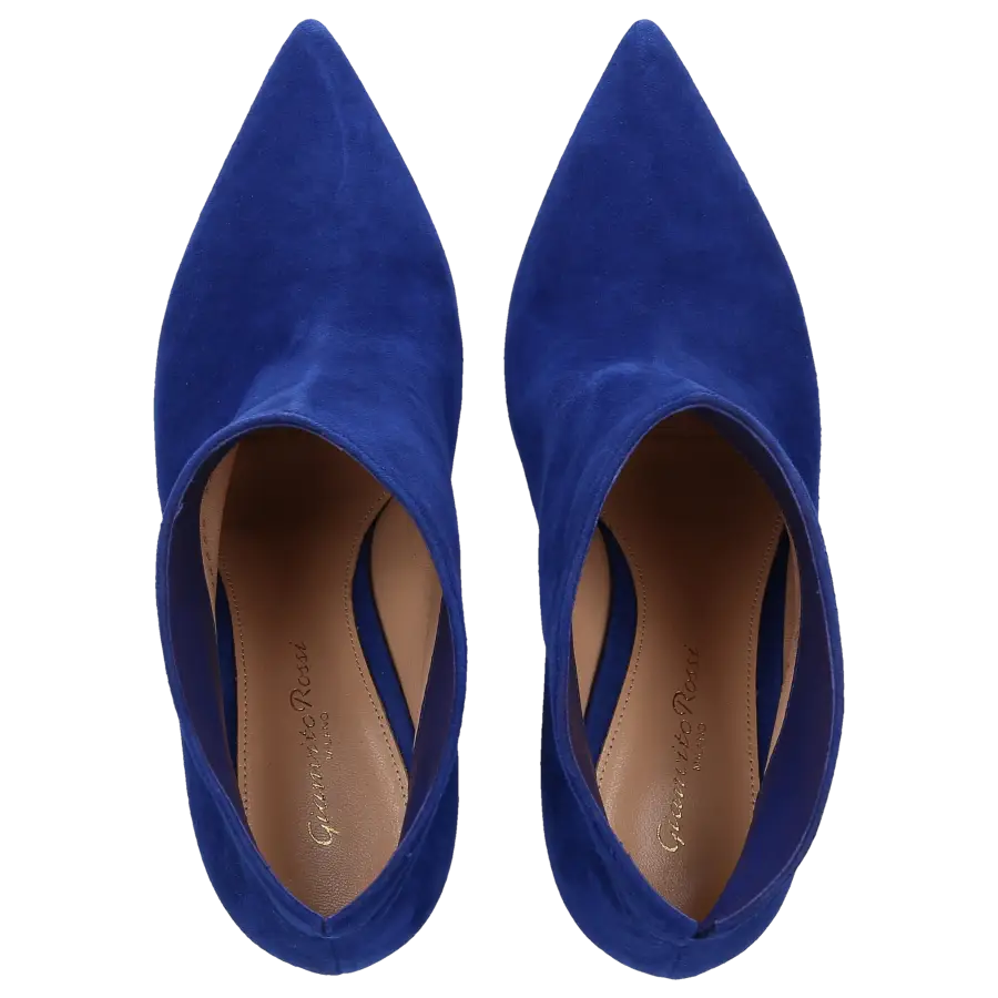 Gianvito Rossi - Klassische Stiefeletten G05865 Veloursleder - blau