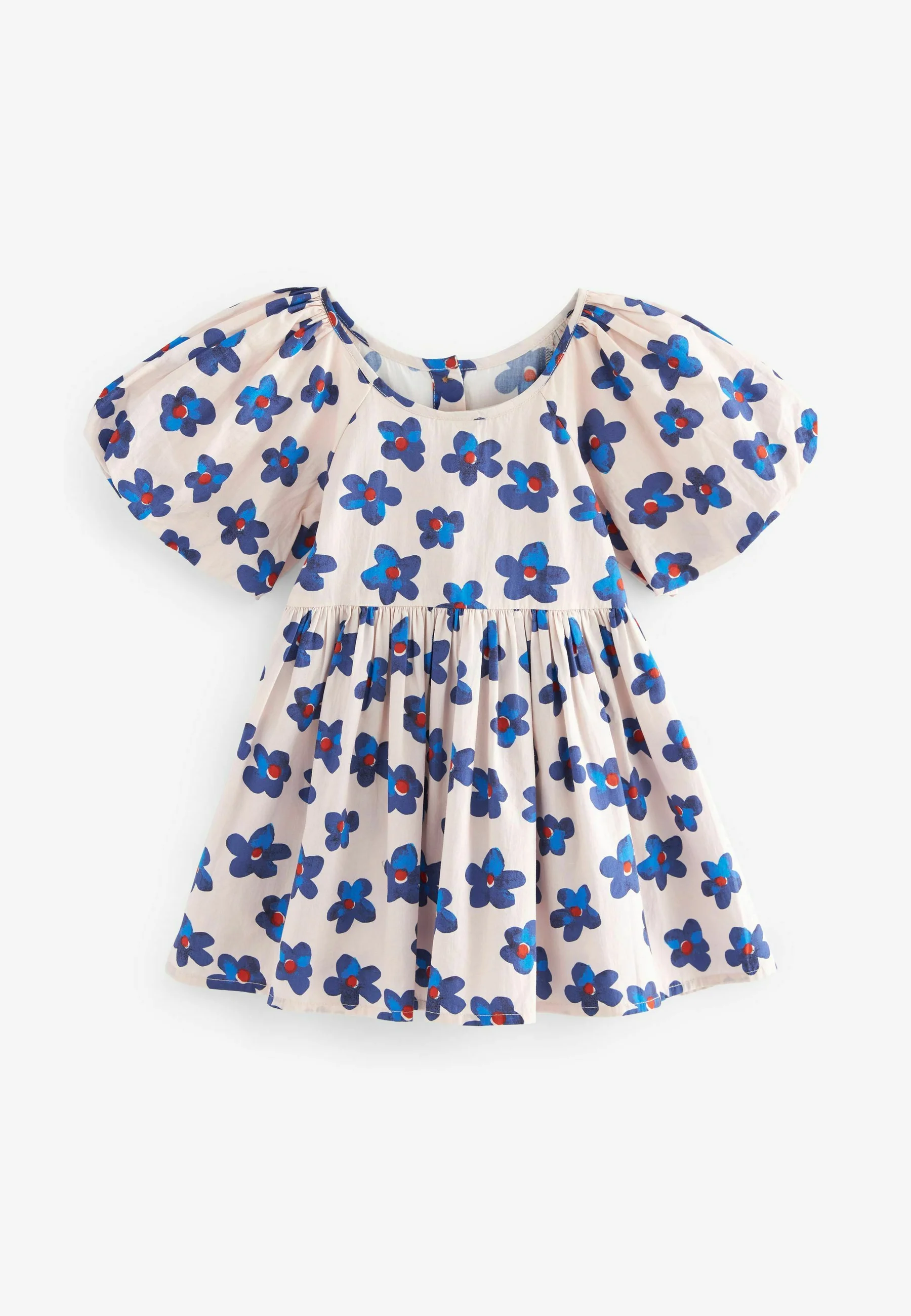Siguiente Vestido de verano con mangas abullonadas y corte regular