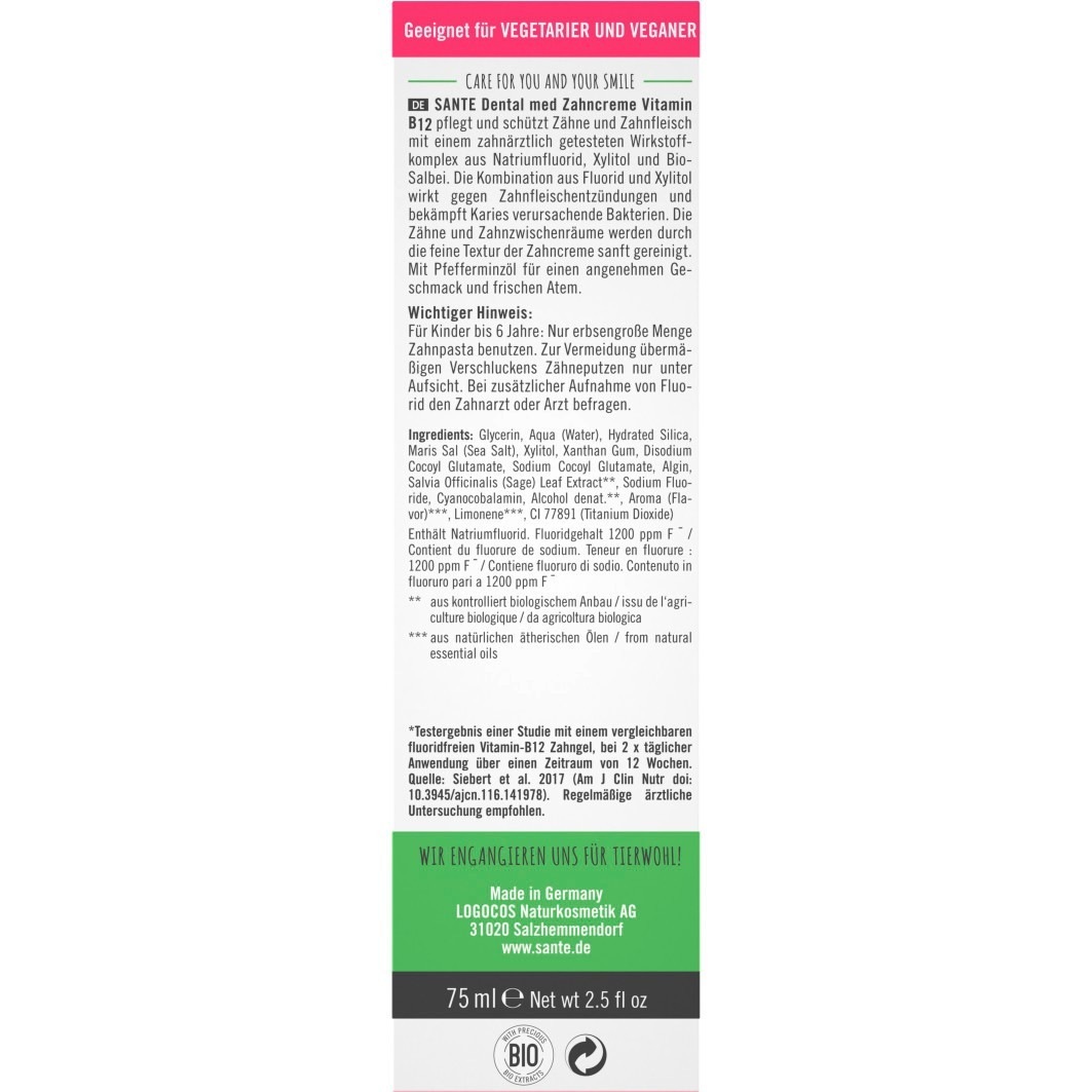 Vitamin B12 - Zahncreme 75ml