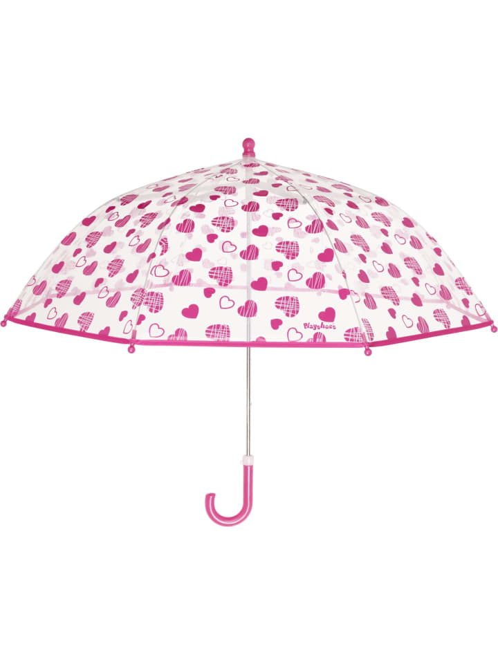 Playshoes Regenschirm Herzchen in Transparent günstig kaufen onesize