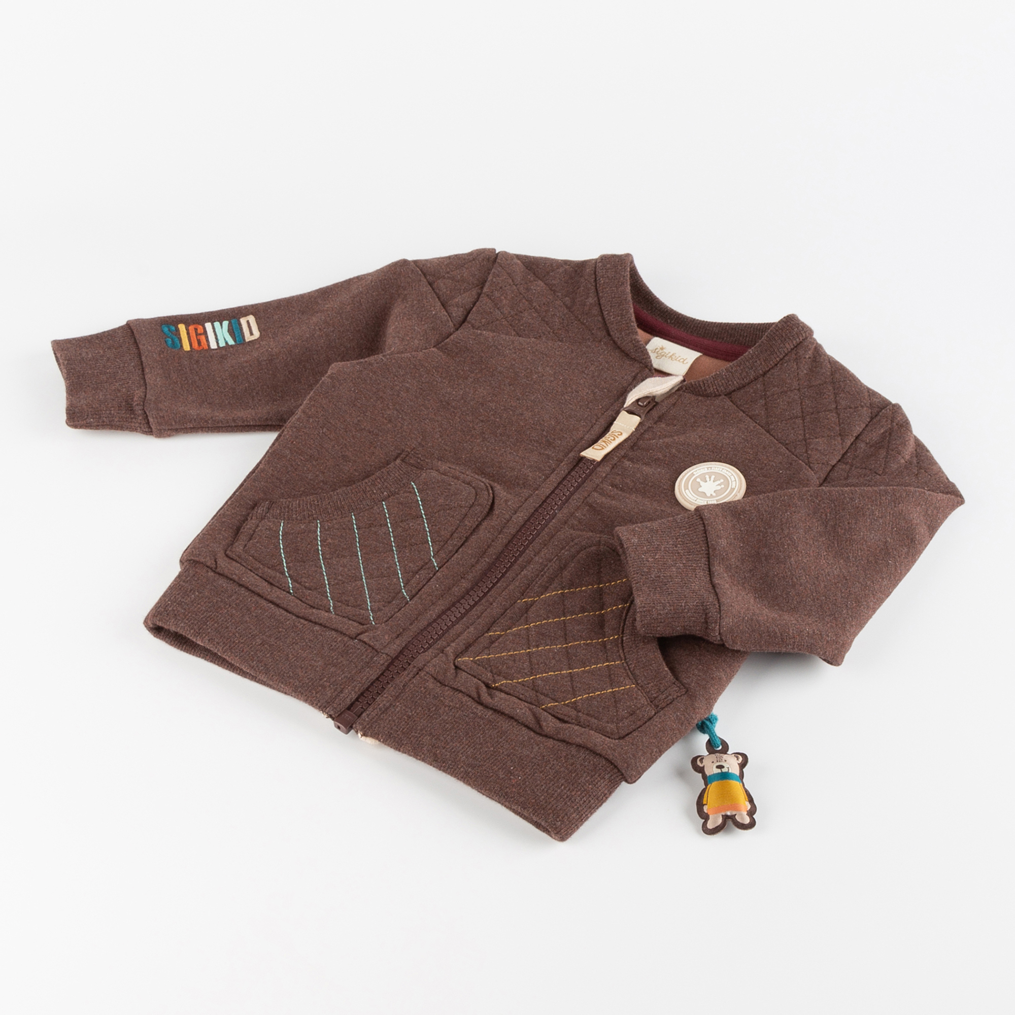 Baby Sweatjacke, dunkelbraun