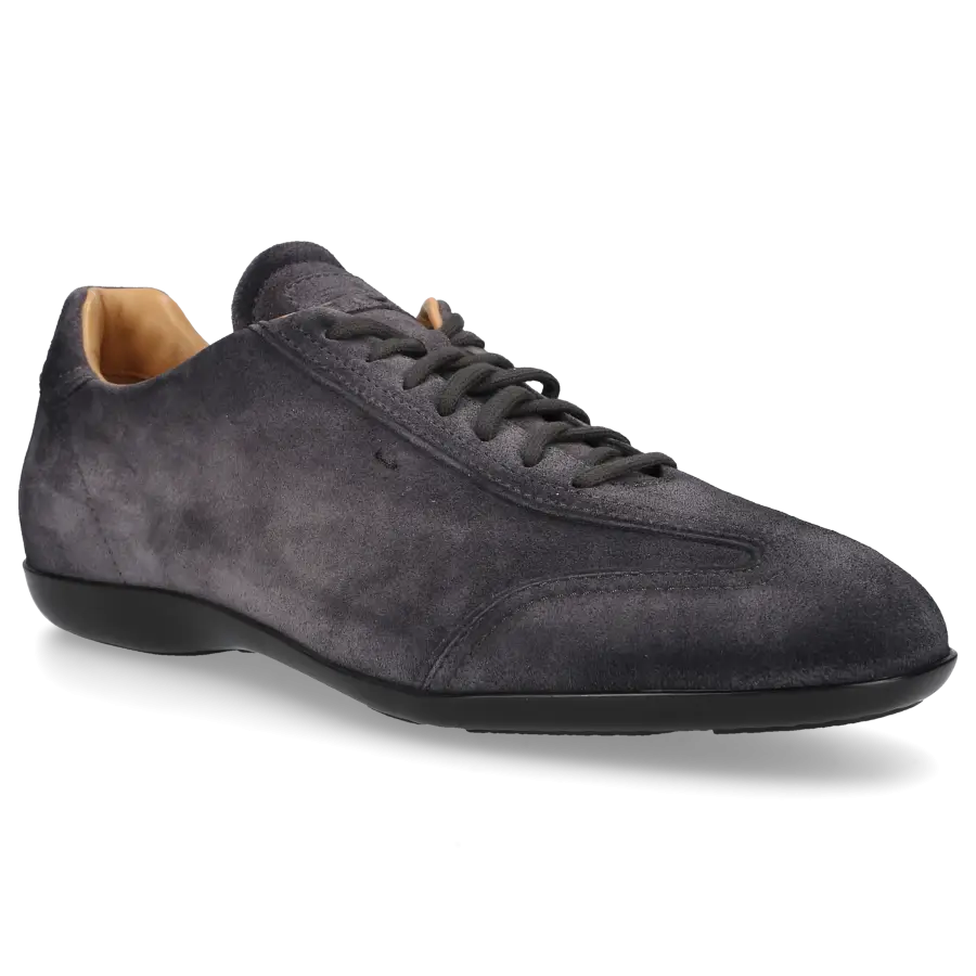 Santoni - Sneaker low AMG Veloursleder - grau