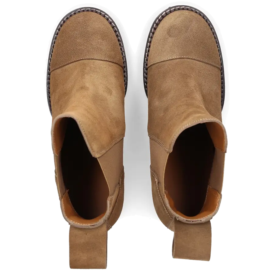 SEE BY CHLOÉ - Chelsea Boots SB33081 Veloursleder - beige