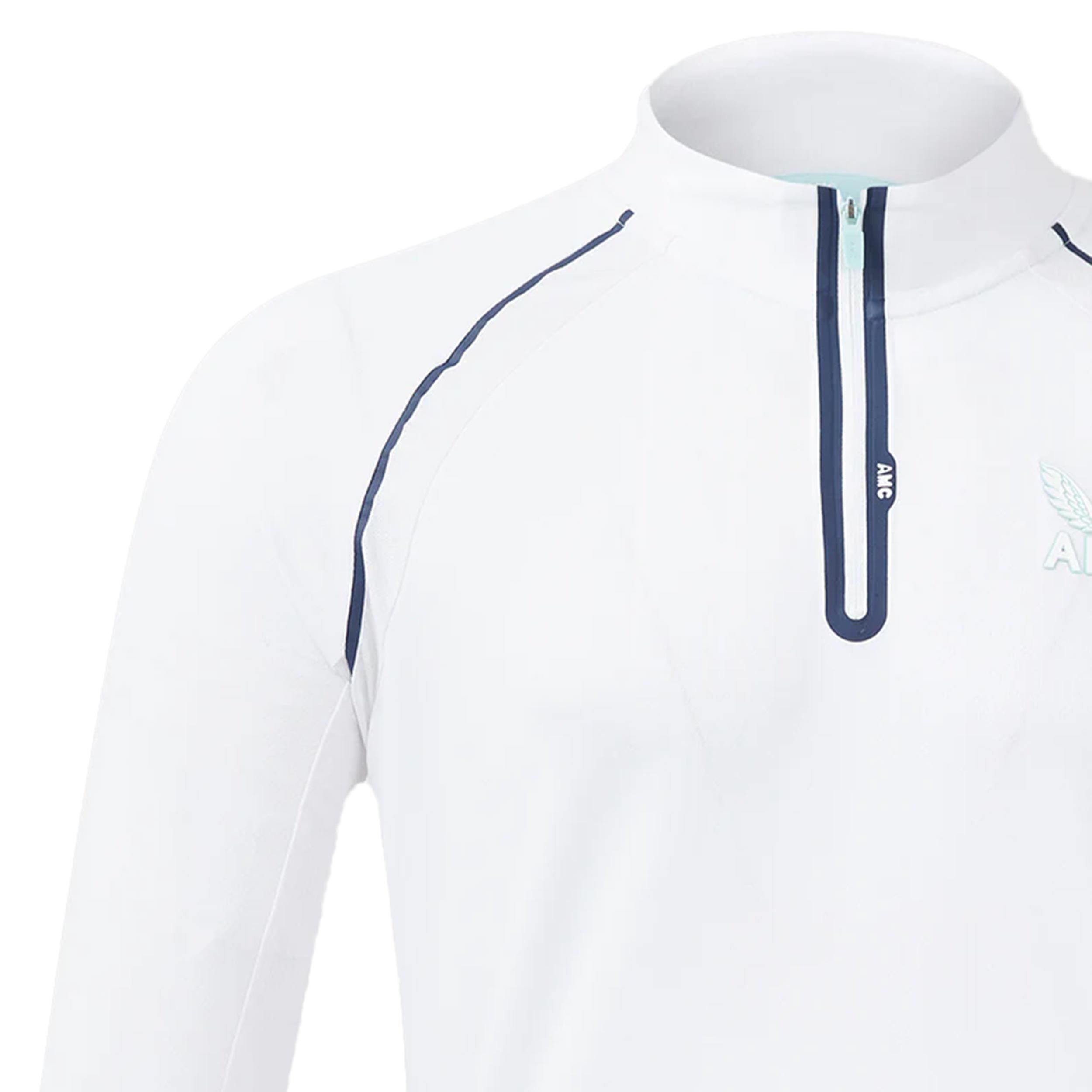 Aeromesh 1/4 Zip Longsleeve Herren - Weiß