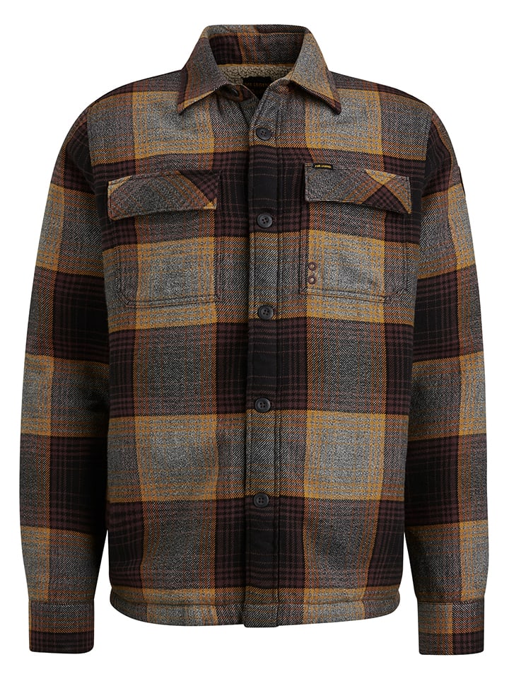 PME Legend Hemd in Bordeaux/ Orange günstig kaufen