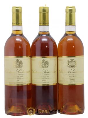 Château Suduiraut 1er Grand Cru Classé  1990 - Lot de 3 Bouteilles