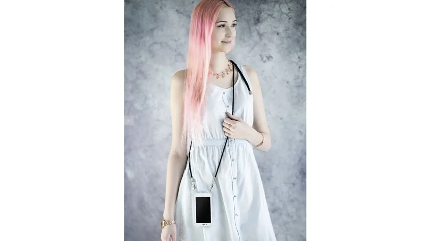 Cross-Body-Cover mit Umhängekordel für Samsung Galaxy S8, Transparent