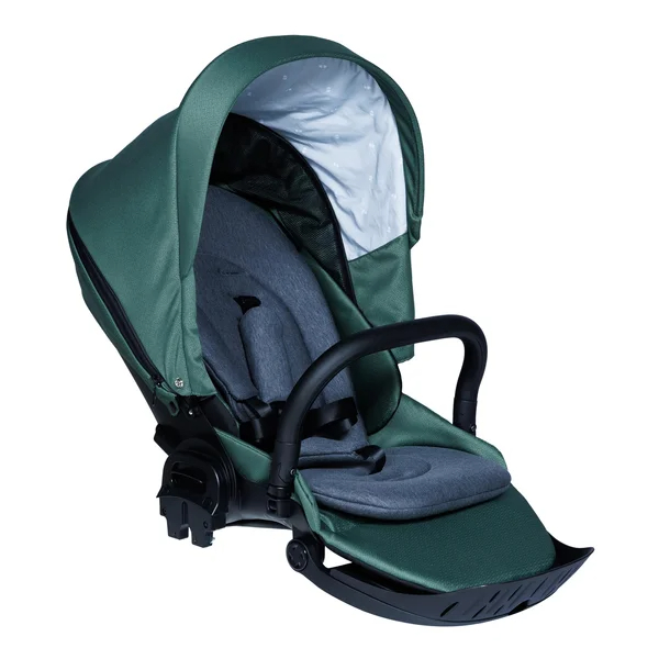 Nordbaby Active Lux stroller set jungle green, chrome frame