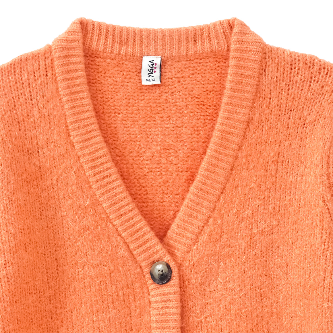 Mädchen Strickjacke mit Tasche