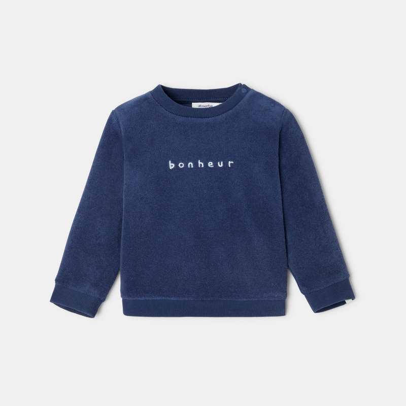 Sweat en coton bleu mixte Absorba