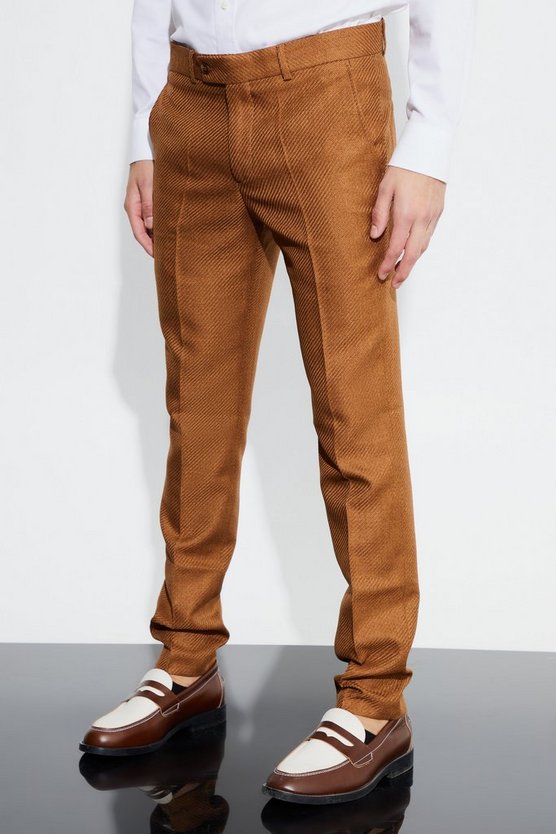 Skinny Anzughose mit Print
