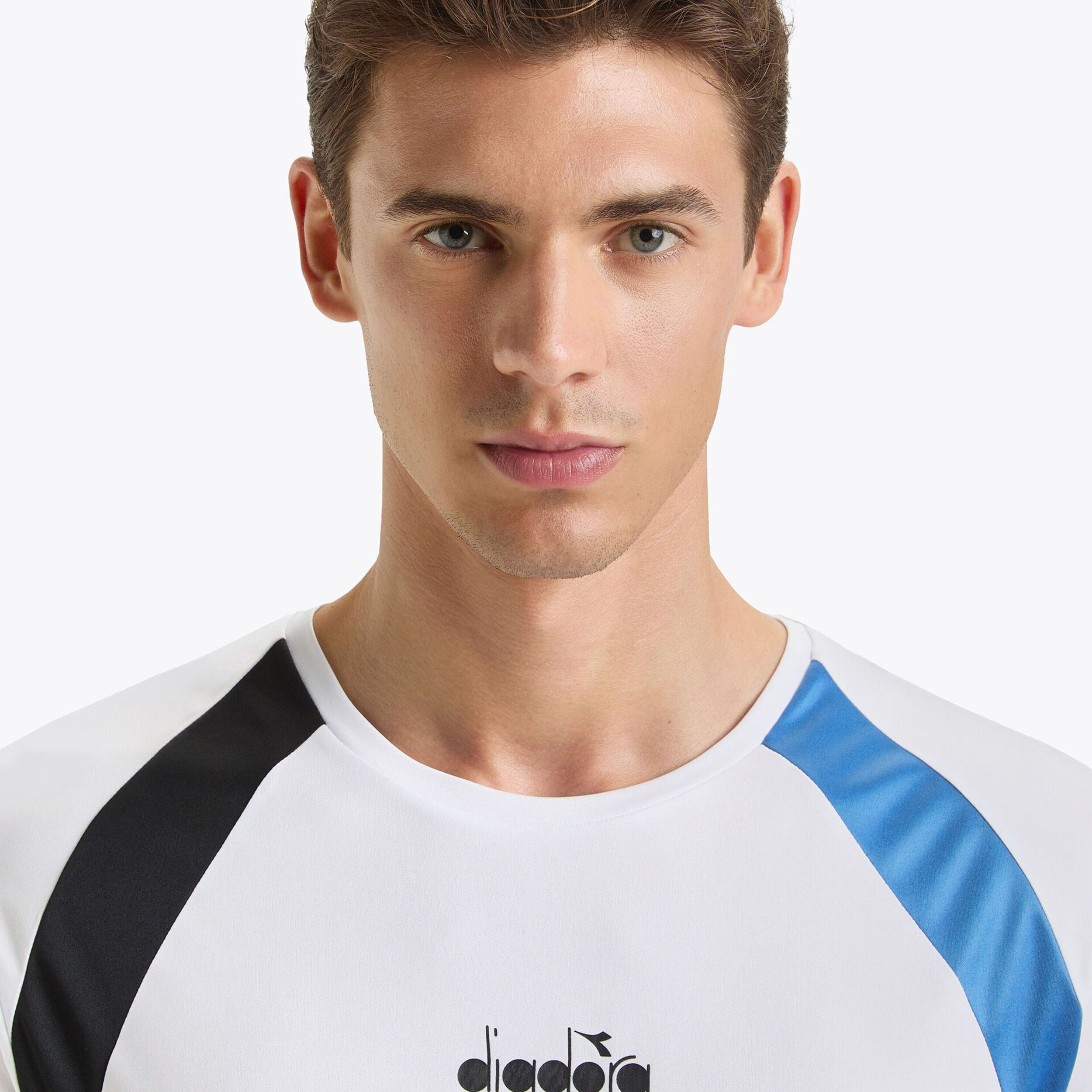 T-Shirt Herren - Weiß, Blau