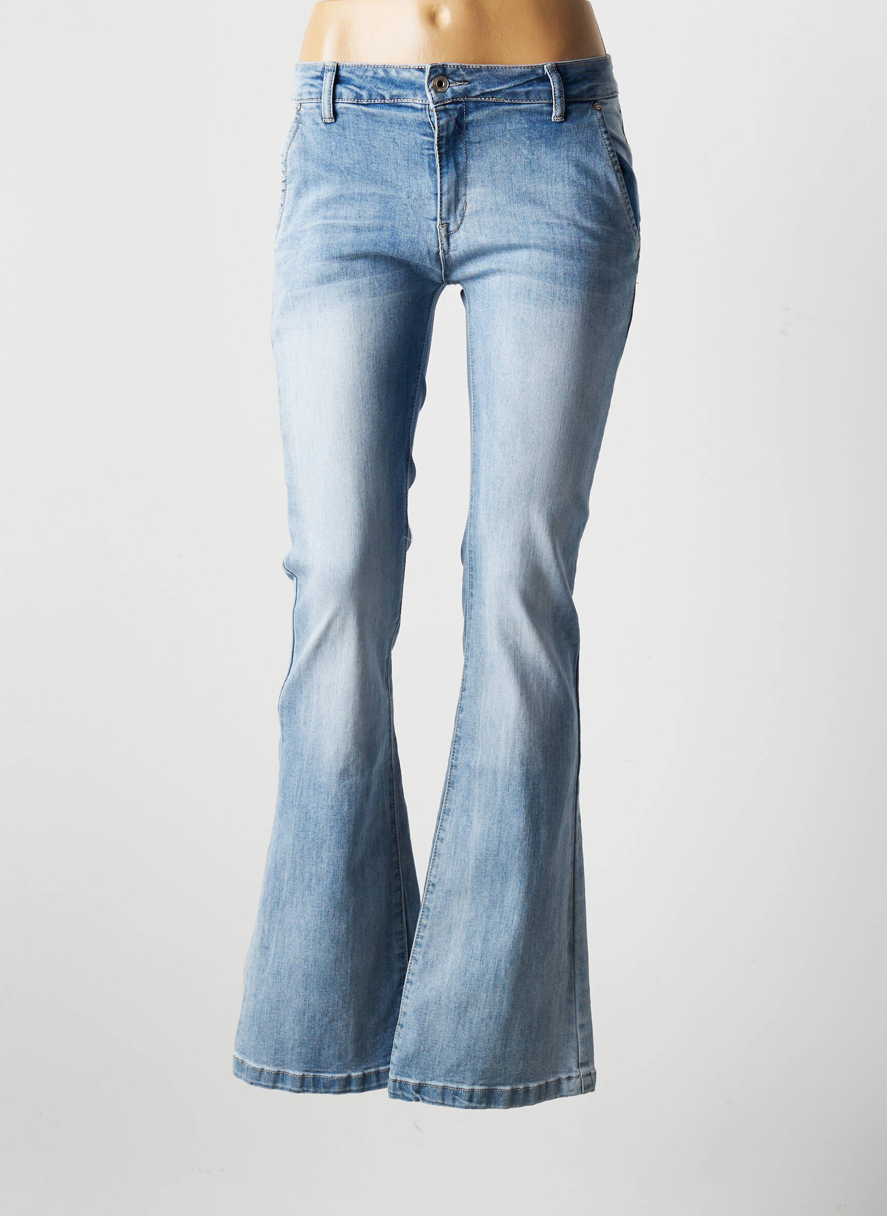 Place Du Jour Jean Flare Femme couleur bleu