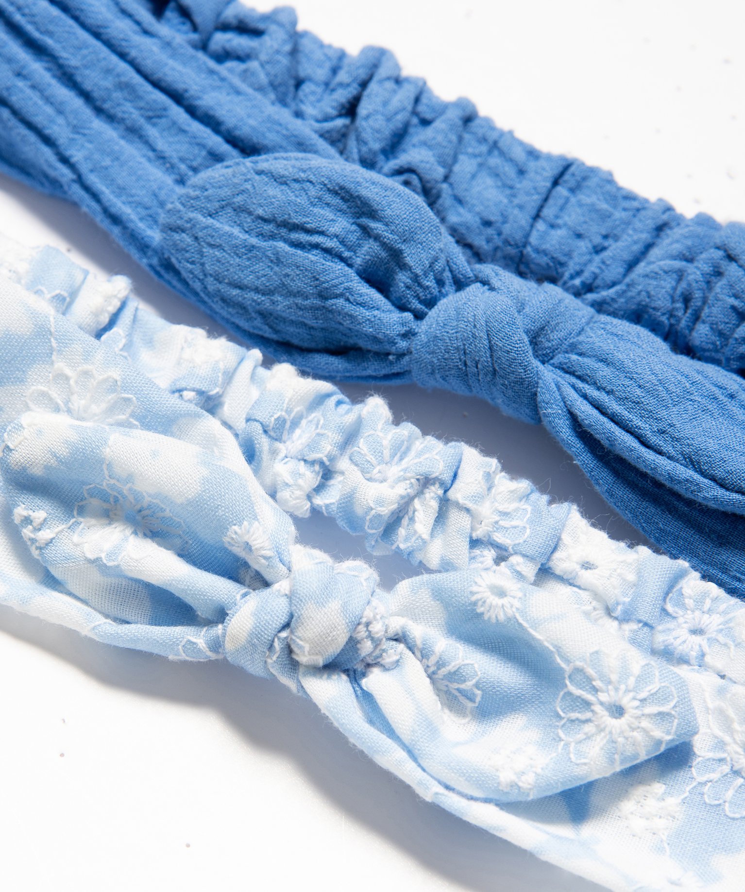 Bandeau pour les cheveux avec noeud fille (lot de 2) bleu | GEMO