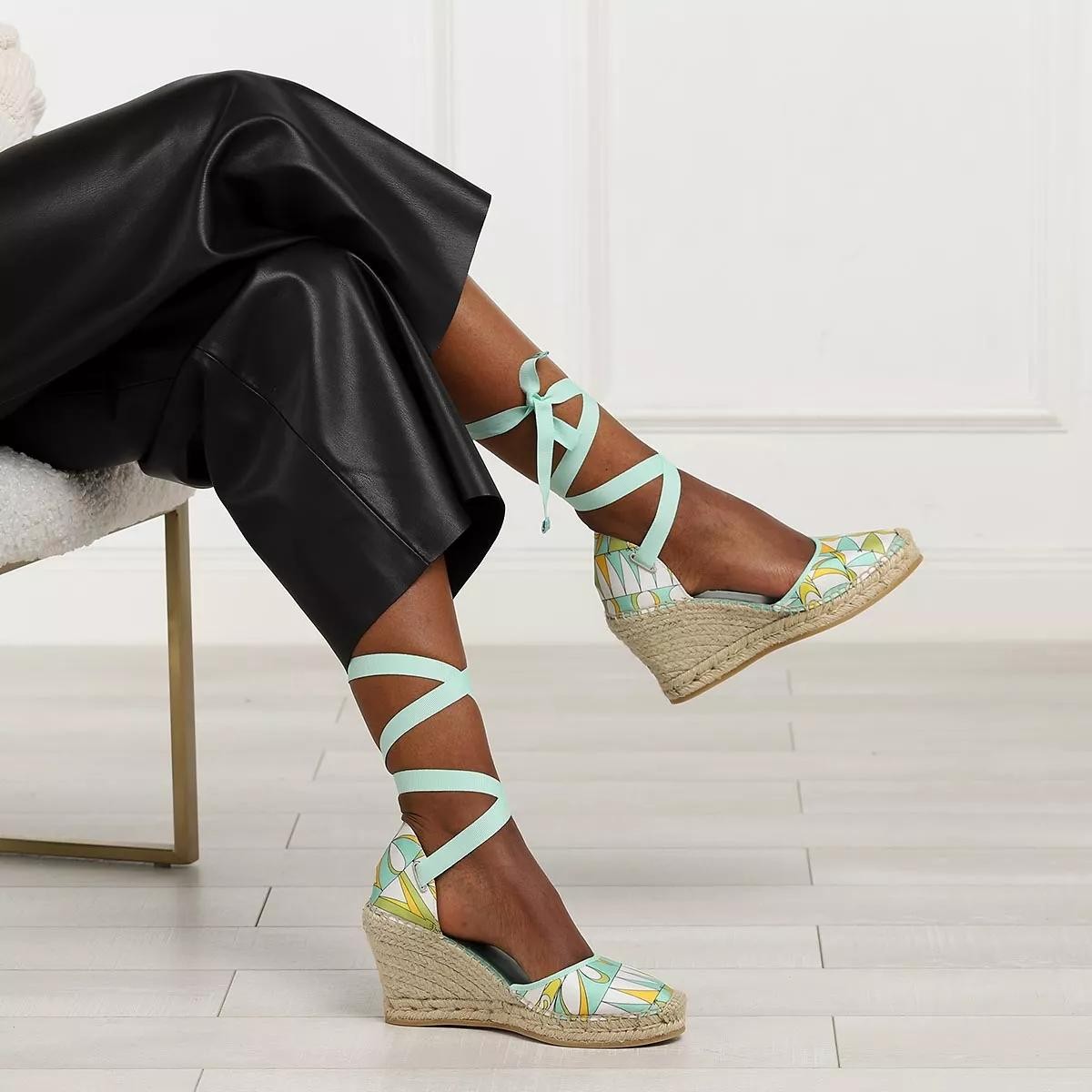 EMILIO PUCCI Komfort Slipper grün Espadrille
