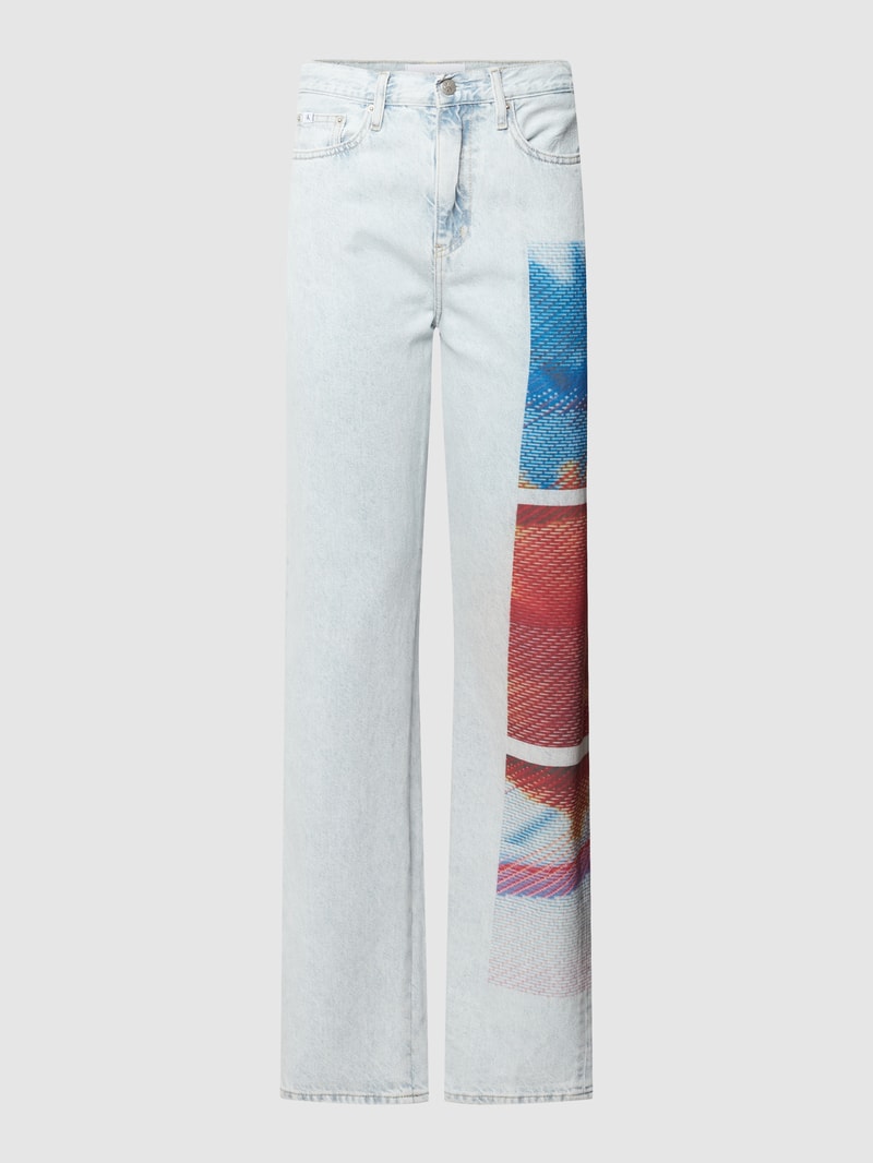 Straight Fit Jeans im 5-Pocket-Design in hellblau