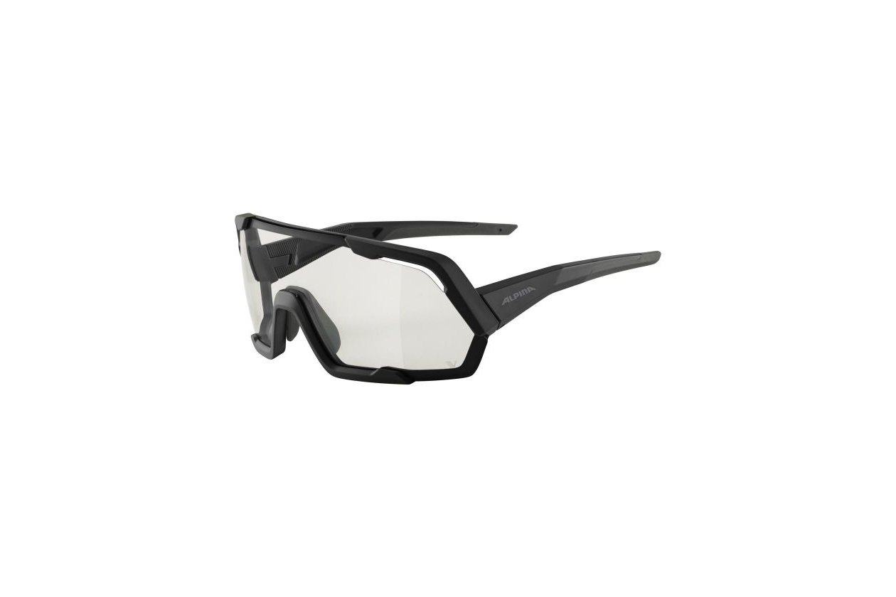Alpina Rocket V black matt / clear lens
