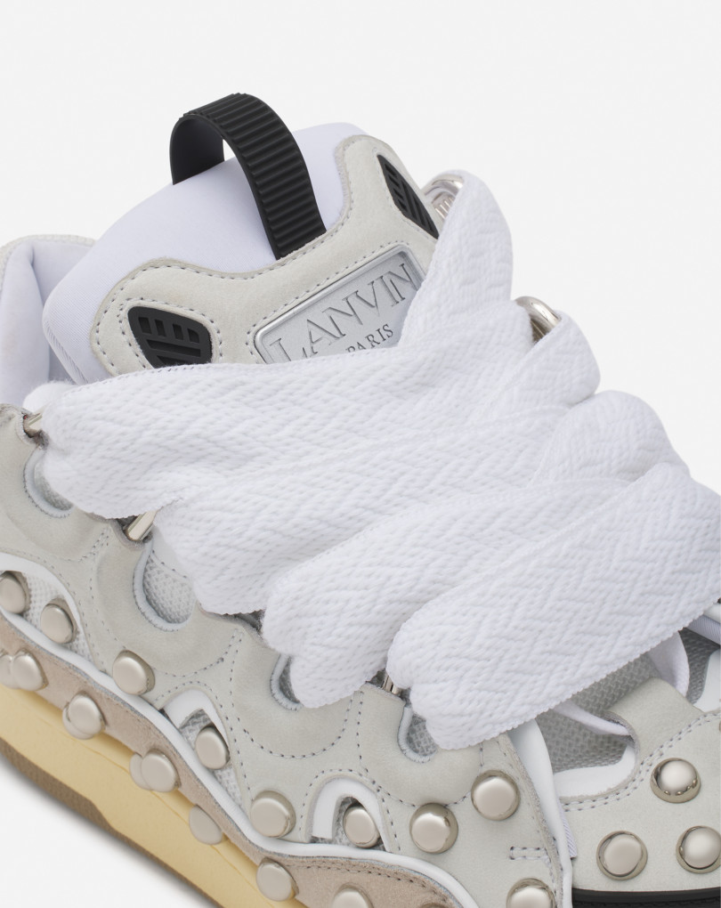SNEAKERS CURB EN CUIR AVEC STUDS