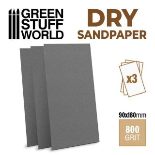 Schleifpapier 180x90mm - DRY 800 Körnung