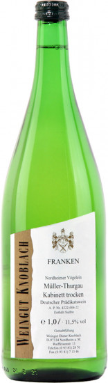2021 Müller-Thurgau trocken 1,0 L - Weingut Knoblach