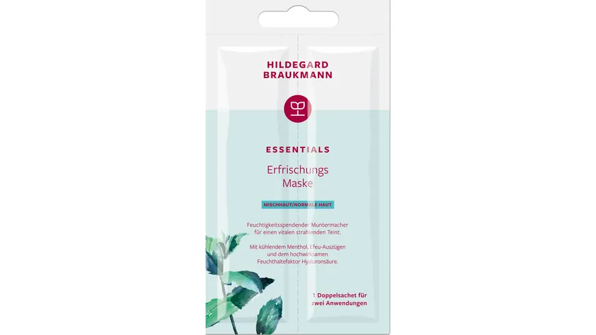 HILDEGARD BRAUKMANN ESSENTIALS Erfrischungs Maske 14 ml