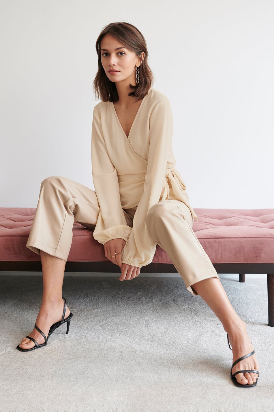 Ally tie blouse