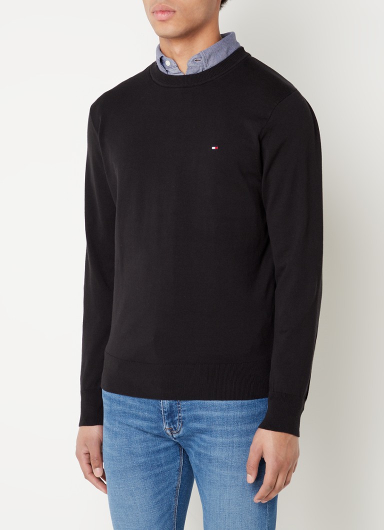 Tommy Hilfiger Fine-knit pullover in organic cotton blend