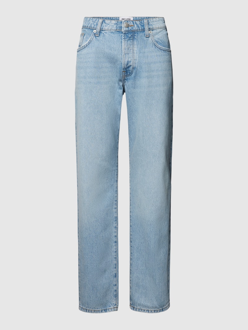 Bootcut Jeans im 5-Pocket-Design Modell 'EDGE' in jeans