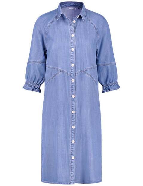 Jeanskleid mit Ballonärmeln