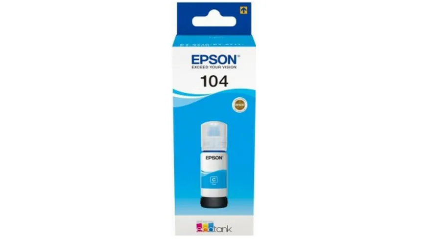 Epson Druckerpatrone Ecotank T104 cyan 65 ml