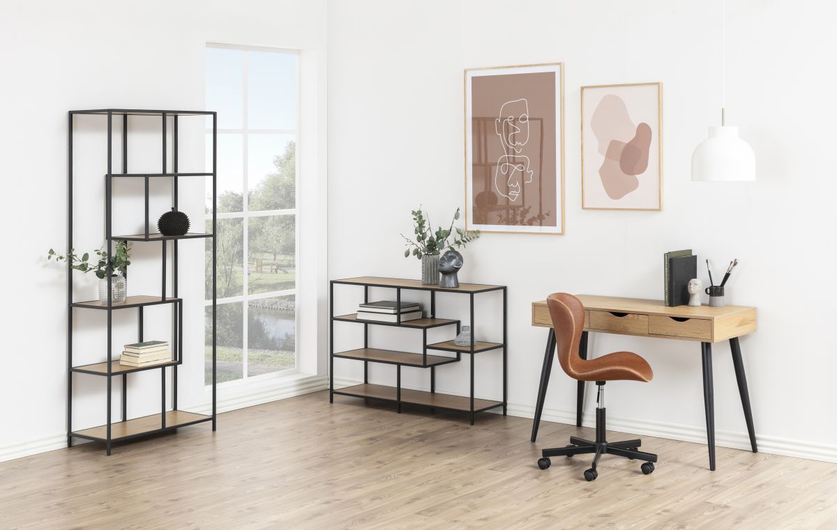 Design-Regal Seaford Eiche 114 x 78 cm