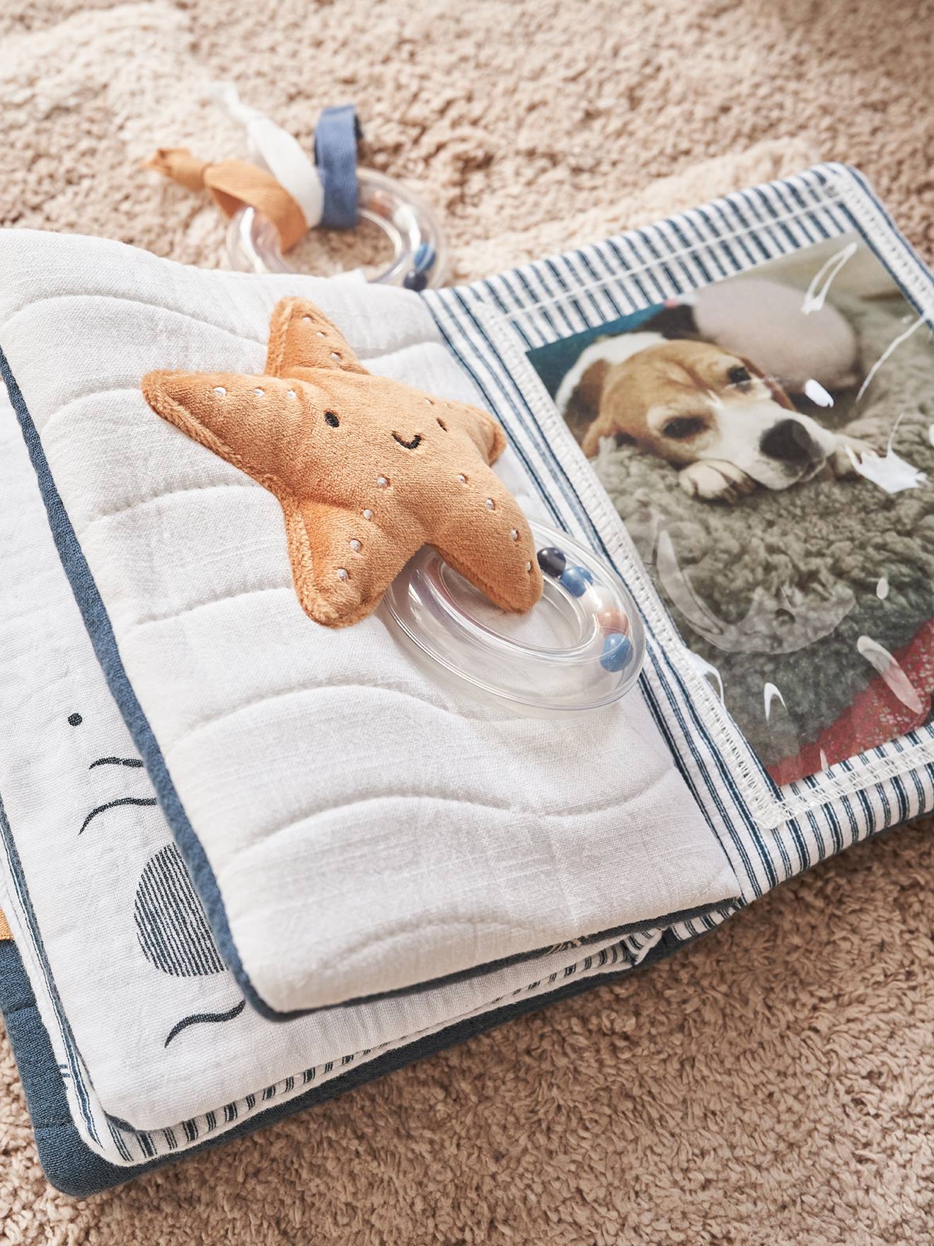 Vertbaudet Baby Foto-Stoffbuch NAVY SEA - blau