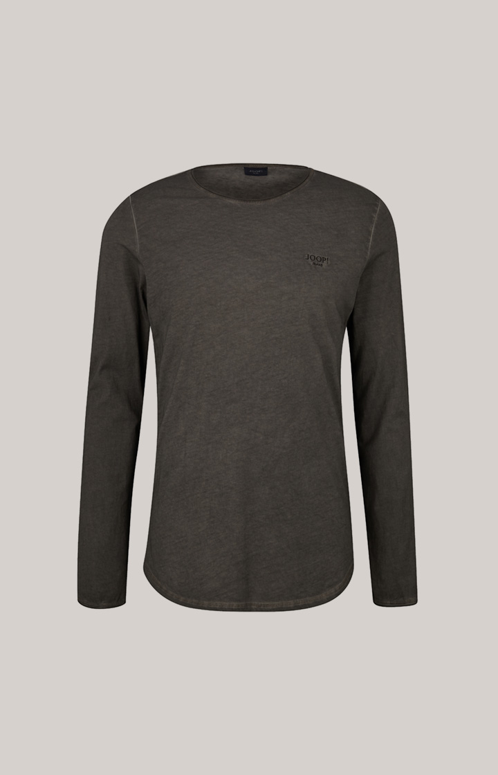 Longsleeve Carlos in Dunkelgrün meliert