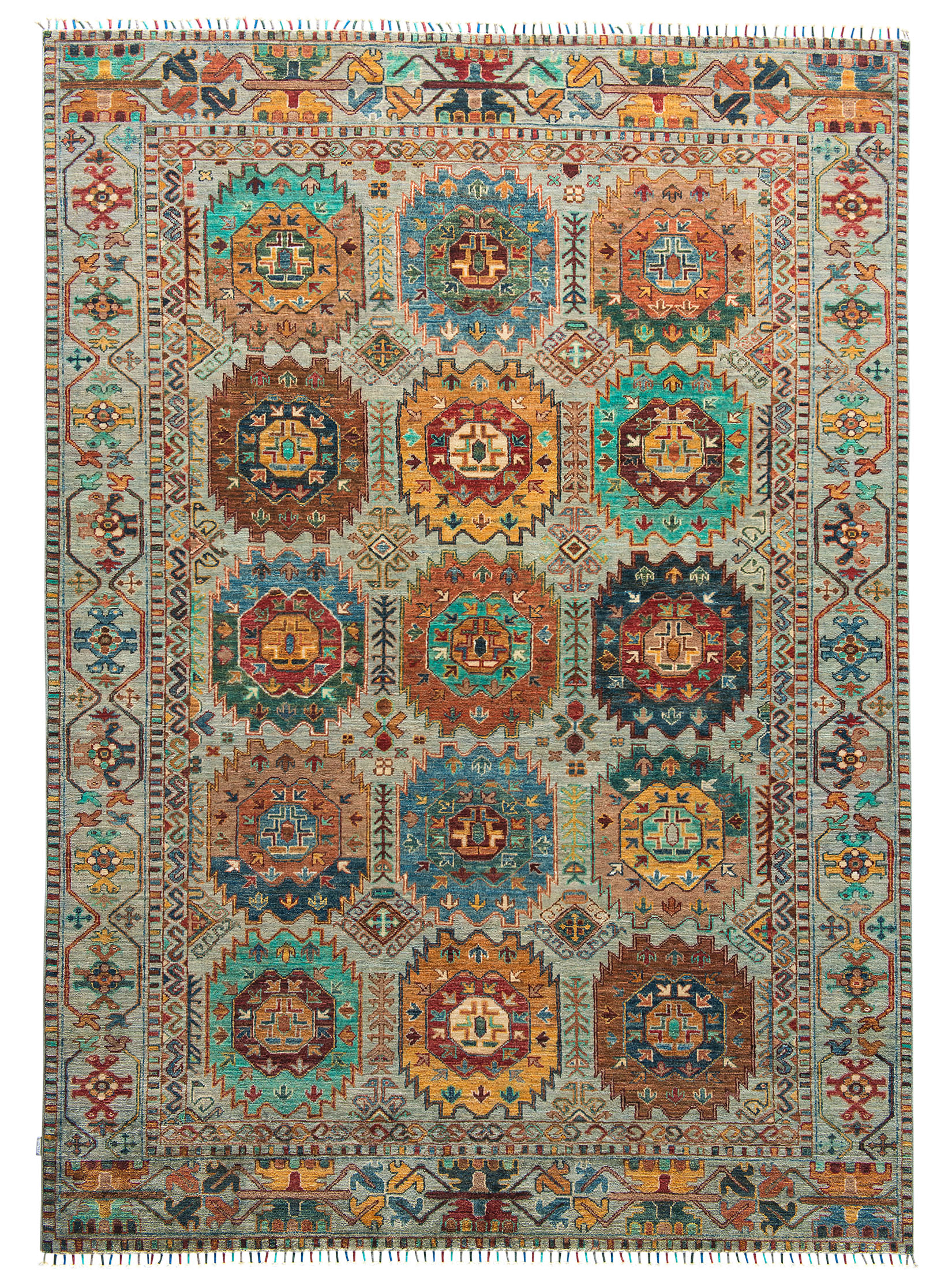 Kazak Ghazni ca. 178 x 248 cm, Unikat / Einzelstück