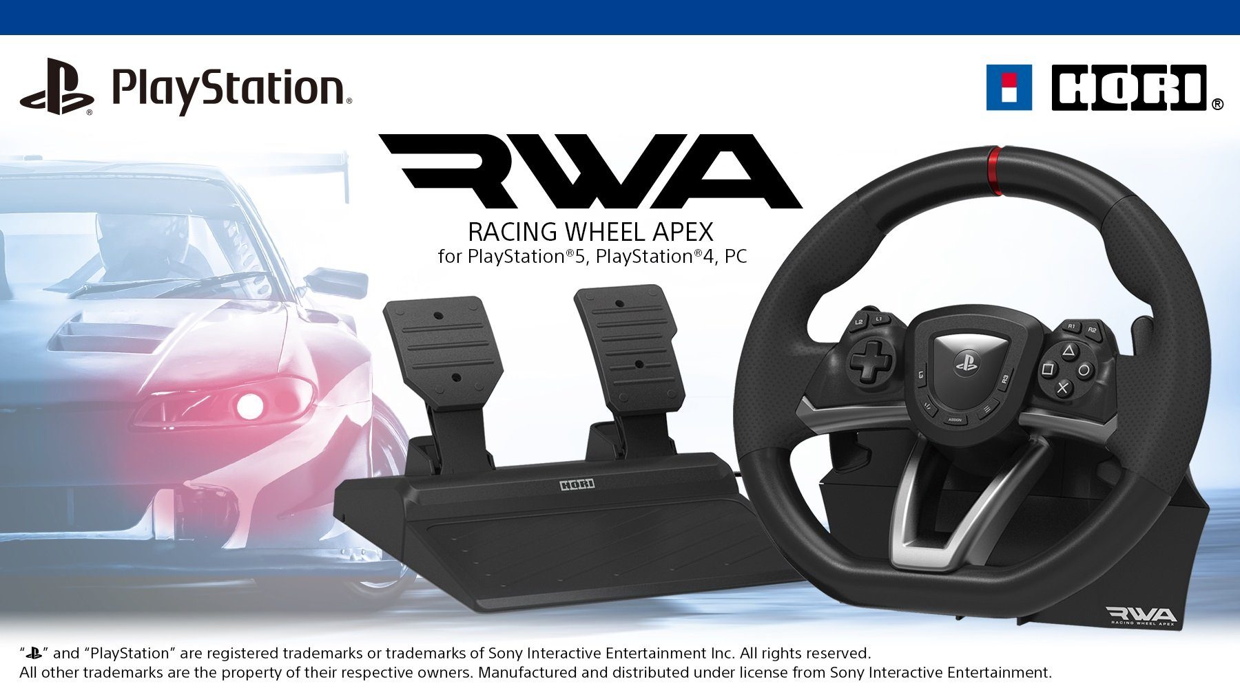 Hori PS5 Lenkrad RWA: Racing Wheel Apex Lenkrad