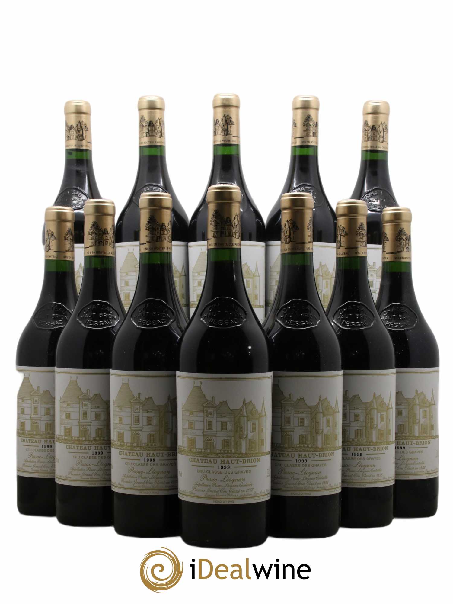 Château Haut Brion 1er Grand Cru Classé  1999 - Lot de 12 Bouteilles