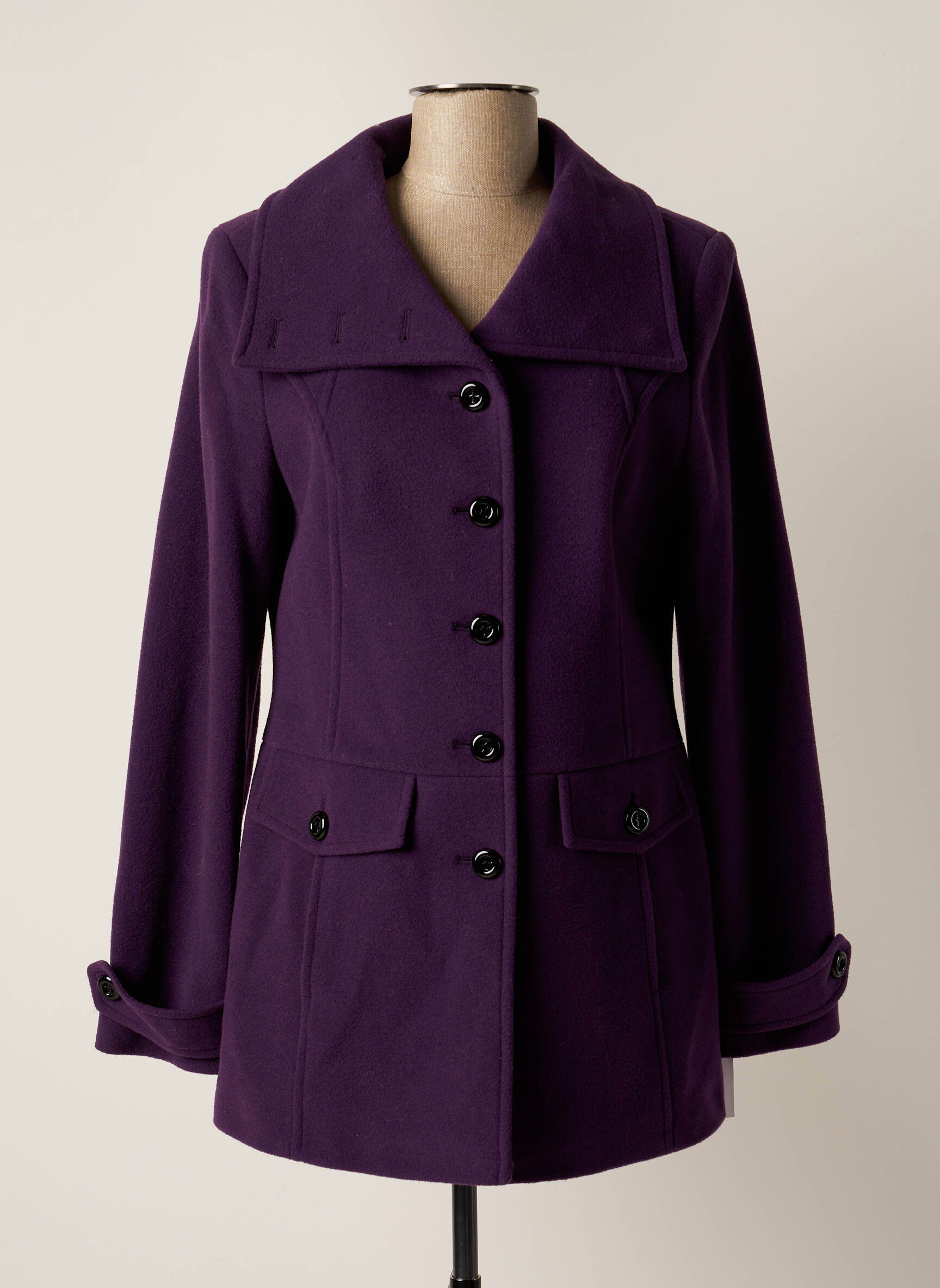 Concept K Manteaux Longs Femme couleur violet