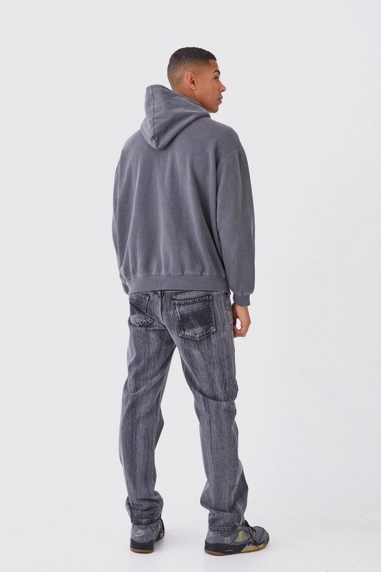 Bestickter Oversize Hoodie