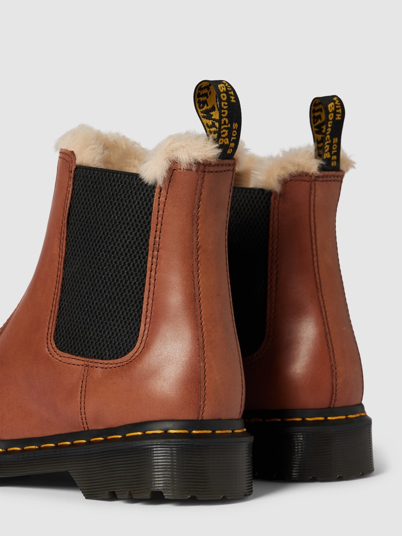 Chelsea Boots aus Leder Modell 'Leonore' in dunkelbraun
