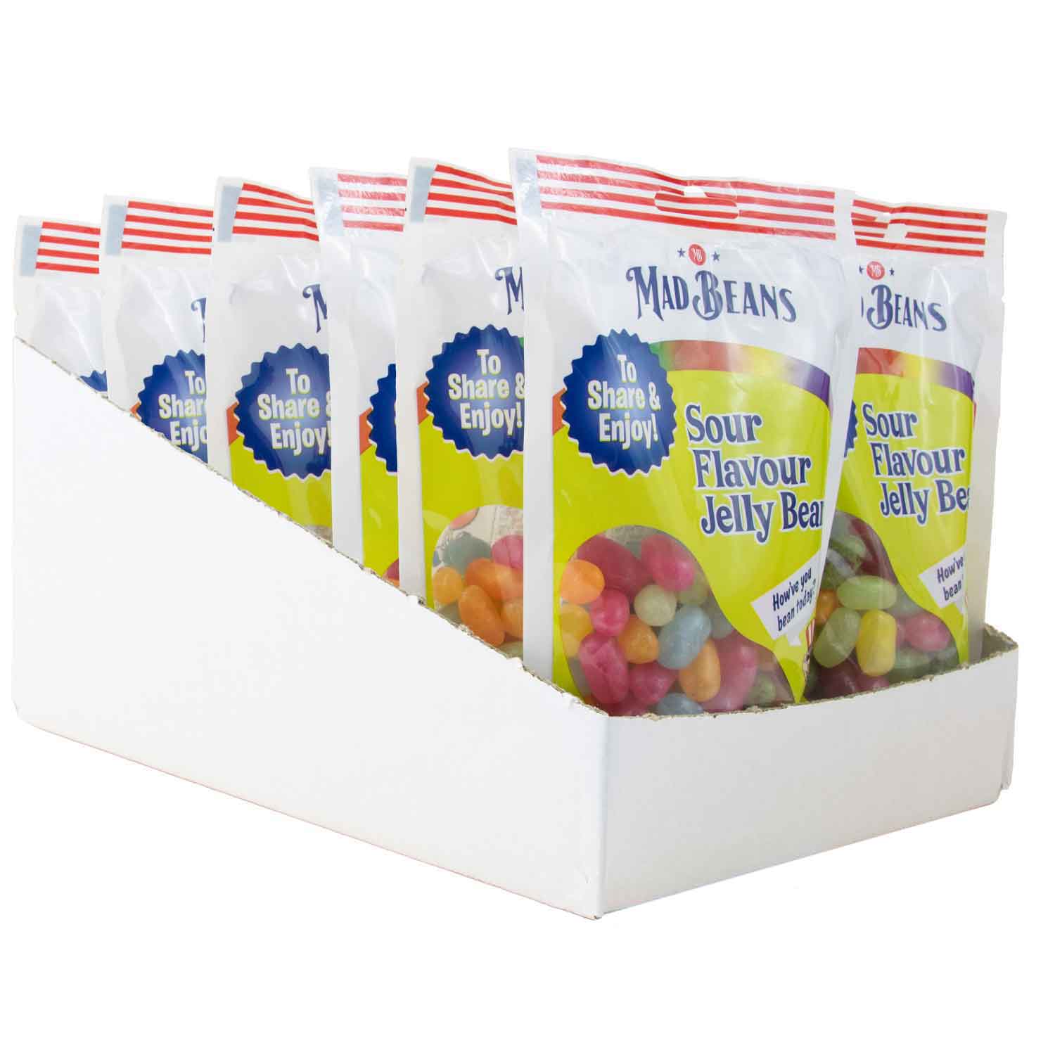 Mad Beans Sour Flavour Jelly Beans 180g