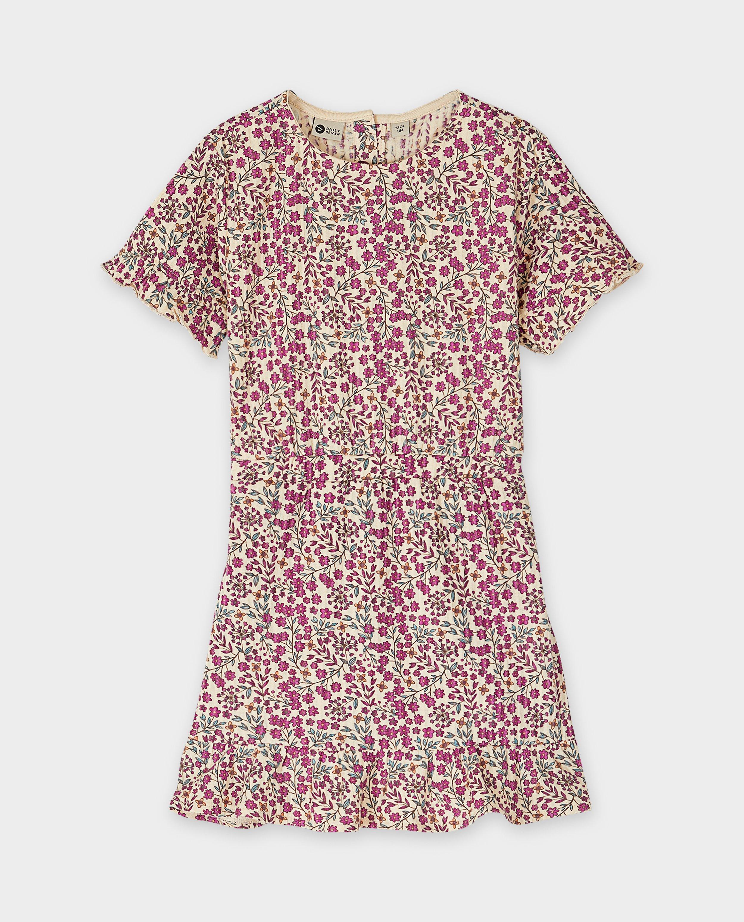 Rochie roșie cu imprimeu floral Daily 7