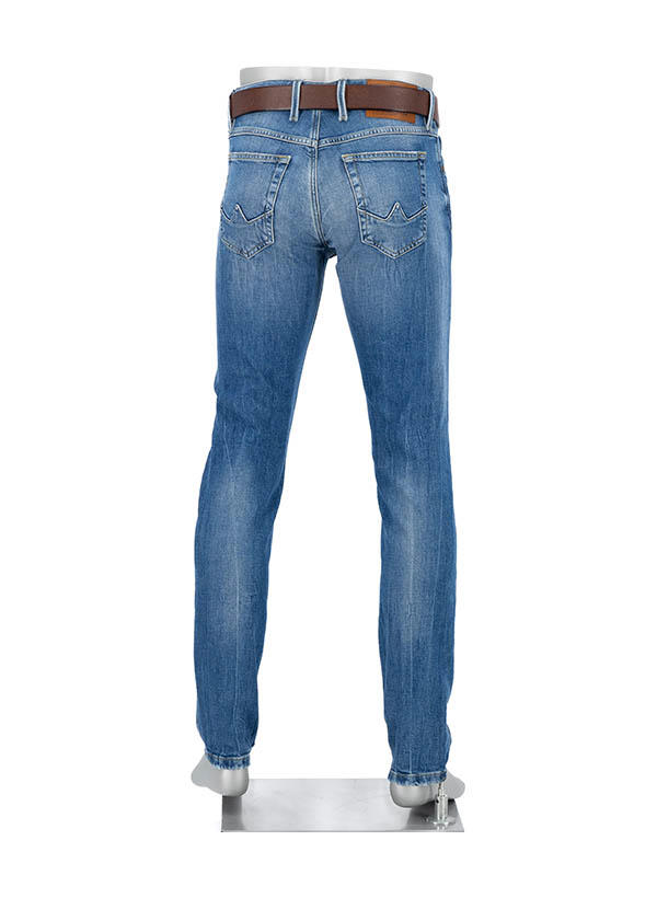 Alberto, Jeans Slipe, Tapered Fit, Bio Baumwoll-Stretch, blau