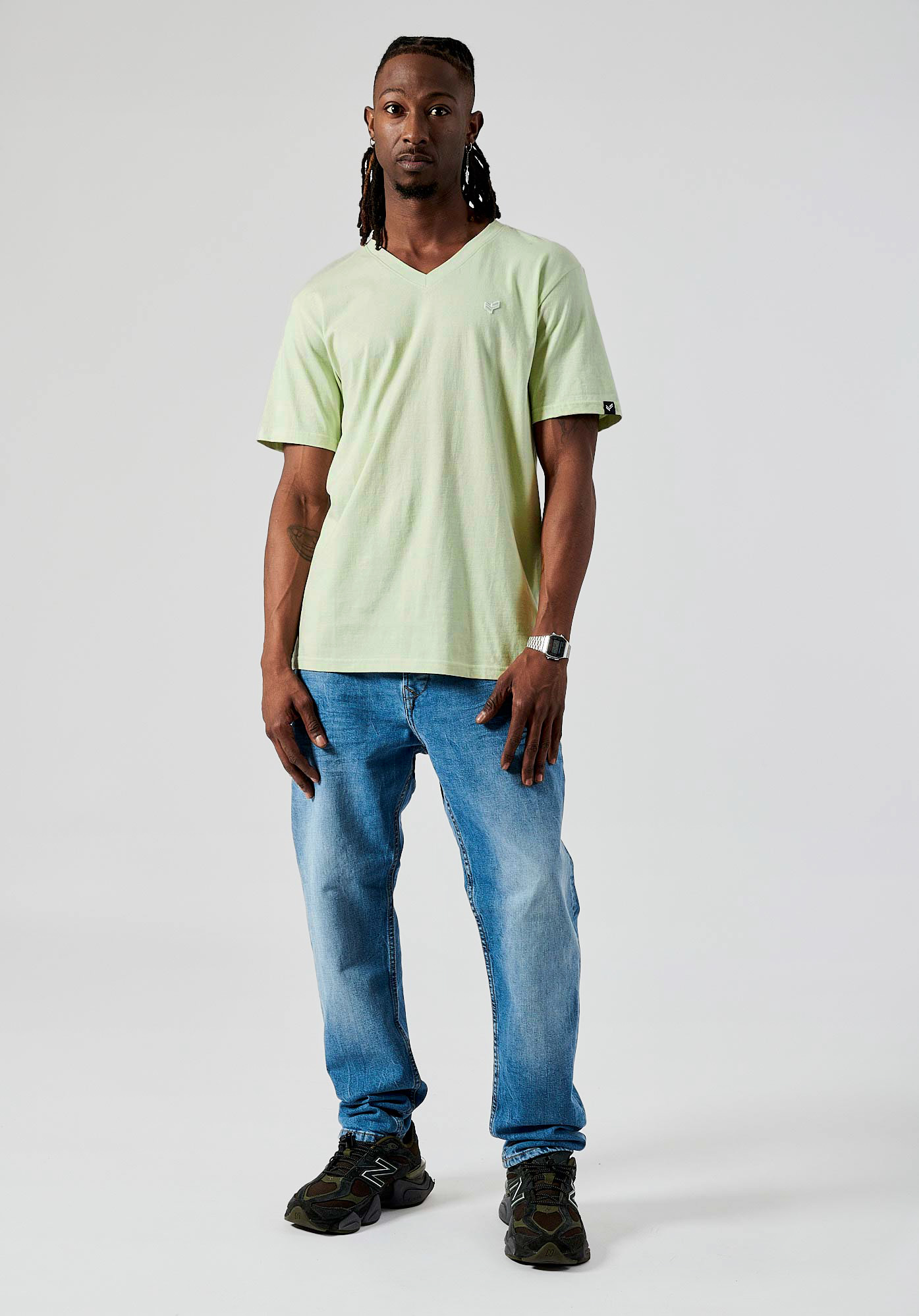 SAVE   T-shirt vert Homme en 100% coton